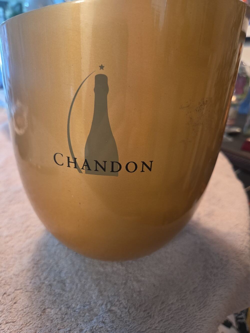 Most And Chandon Gold Aluminum Champagne Ice Bucket